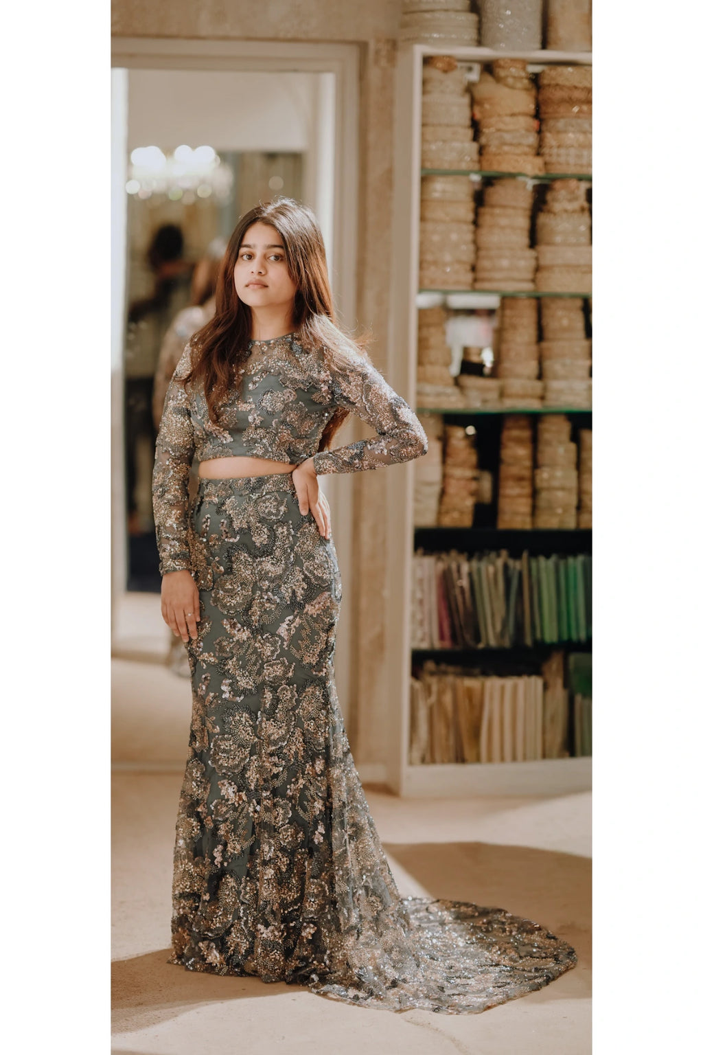 Fishcut lehenga for kids