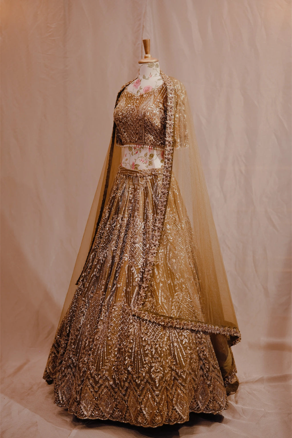 Mehendi Green Bridal Lehenga