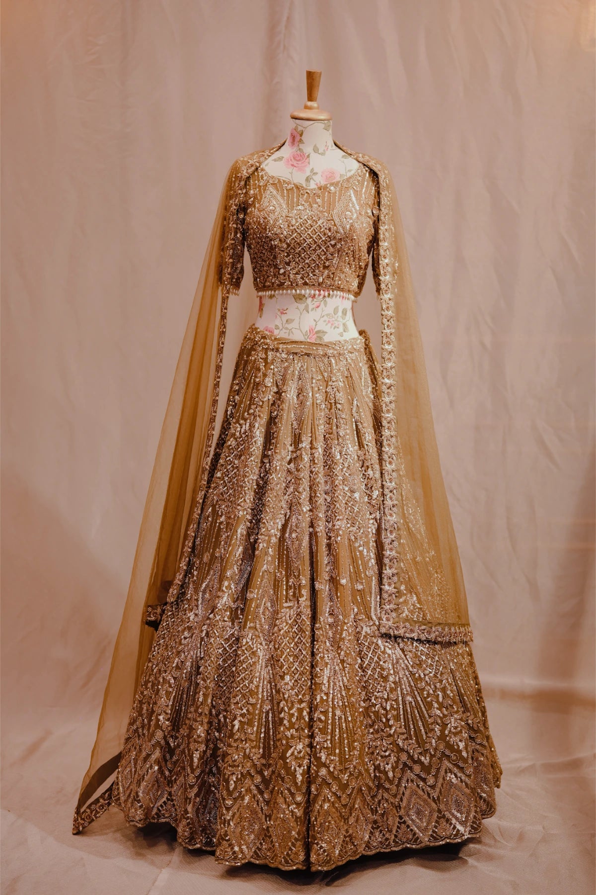 Mehendi Green Bridal Lehenga