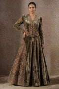 Velvet Zardozi Hand-Embroidered Lehenga Set